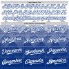 Custom White Royal 3D Pattern Design Gradient Square Shapes Authentic Baseball Jersey - Image 4
