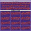 Custom Purple Orange 3D Pattern Design Curve Lines Authentic Baseball Jersey - Image 4