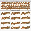 Custom White Kelly Green-Orange Line Authentic Baseball Jersey - Image 4