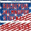 Custom Royal Red-White 3D American Flag Patriotic Authentic Baseball Jersey - Image 5