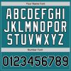 Custom Teal Black Pinstripe Black-White Authentic Baseball Jersey - Image 4