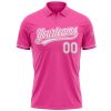 Custom Pink White Performance Vapor Golf Polo Shirt - Image 2