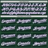 Custom Green White-Purple Authentic Baseball Jersey - Image 4