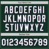 Custom Green White-Purple Authentic Baseball Jersey - Image 5