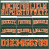 Custom Stitched Green Orange-White Football Pullover Sweatshirt Hoodie - Image 3
