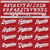 Custom Red White-Gray Bomber Full-Snap Varsity Letterman Jacket - Image 4