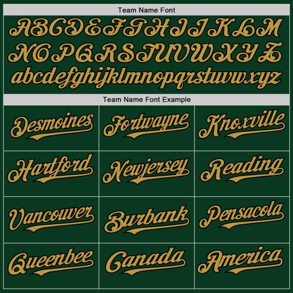 Custom Green Old Gold-Black Bomber Full-Snap Varsity Letterman Hoodie Jacket - Image 4