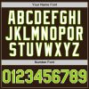 Custom Brown Neon Green-White Bomber Full-Snap Varsity Letterman Hoodie Jacket - Image 5