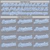 Custom Gray Light Blue-White Bomber Full-Snap Varsity Letterman Hoodie Jacket - Image 4