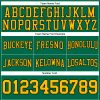 Custom Stitched Kelly Green Gold-White Football Pullover Sweatshirt Hoodie - Image 3