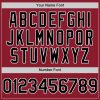 Custom Maroon Black-White Mesh Authentic Throwback Baseball Jersey - Image 5