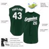 Custom Green White-Gray Authentic Sleeveless Baseball Jersey - Image 2