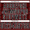 Custom Black Red-White Abstract Geometric Shapes Sublimation Soccer Uniform Jersey - Image 6