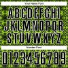Custom Neon Green Black-White Geometric Shapes Sublimation Soccer Uniform Jersey - Image 6