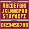 Custom Crimson Yellow-White Two-Button Unisex Softball Jersey - Image 5