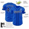 Custom Thunder Blue Navy-White Authentic Baseball Jersey - Image 3