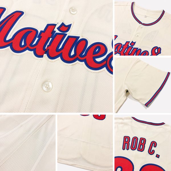 Custom Cream Black Orange-Old Gold Authentic Baseball Jersey - Image 6