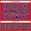 Custom Stitched Red Navy-Old Gold Sports Pullover Sweatshirt Hoodie - Image 5